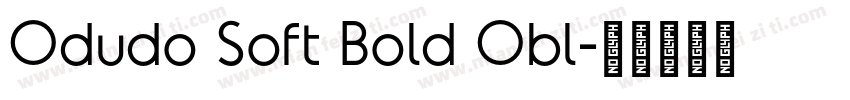 Odudo Soft Bold Obl字体转换
